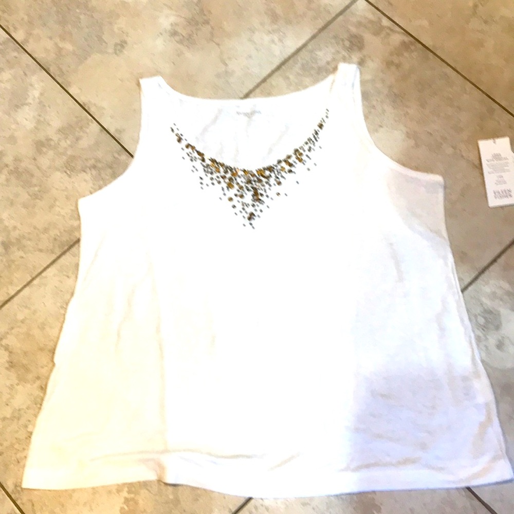 White Eileen Fisher tank XL